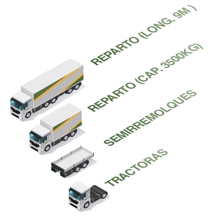 transporte a medida con distintos tipos de camiones
